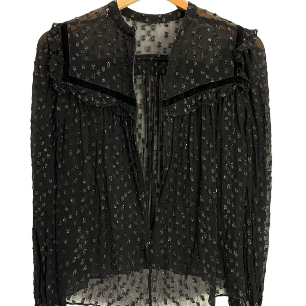 Needle & Thread sheer metallic top - Picture 6 of 12